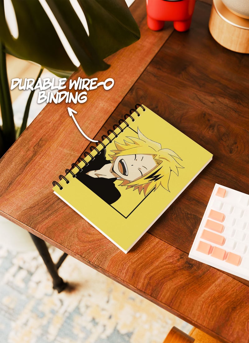 LOUD UNIVERSE My hero Academia Jar My Hero Academia Lined Writing Journal Anime Style Comic Wirebound Spiral Notebook Denki kaminari Stun Gun hero-Chargebolt - Image 3