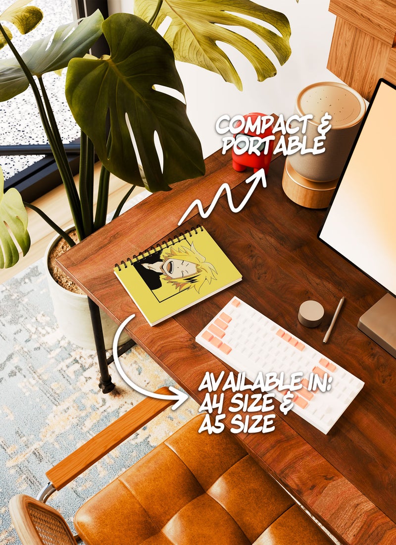 LOUD UNIVERSE My hero Academia Jar My Hero Academia Lined Writing Journal Anime Style Comic Wirebound Spiral Notebook Denki kaminari Stun Gun hero-Chargebolt - Image 5