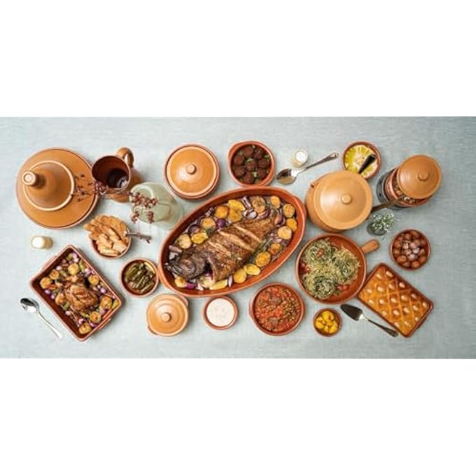 ريحني كورزانا تراكوتا كلاي 500 مستطيل مقسوم N 0 27 سم × 17 سم الوزن 086 كجم - Image 4