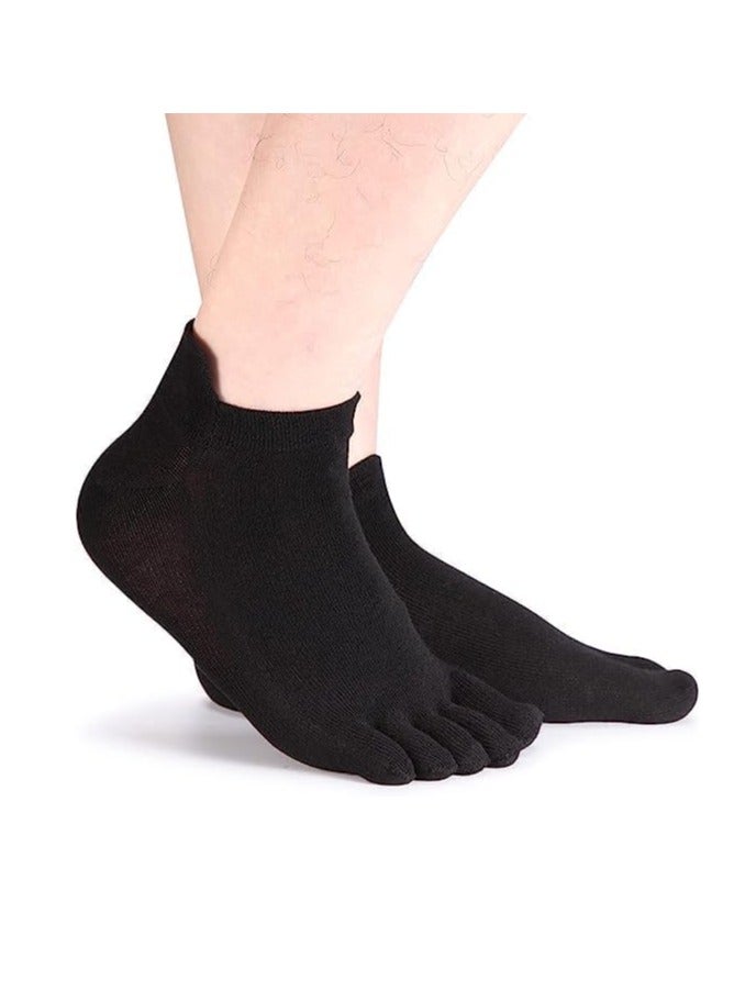 Toe Socks No Show Running Five Finger Socks for Men Women 4 Pairs - Image 5