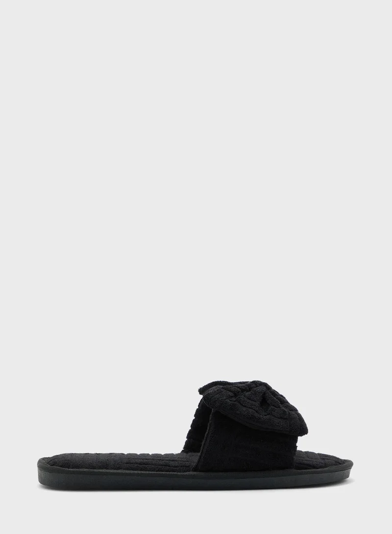 Ginger Bow Bedroom Slipper