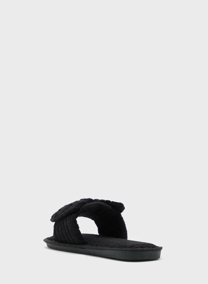 Ginger Bow Bedroom Slipper
