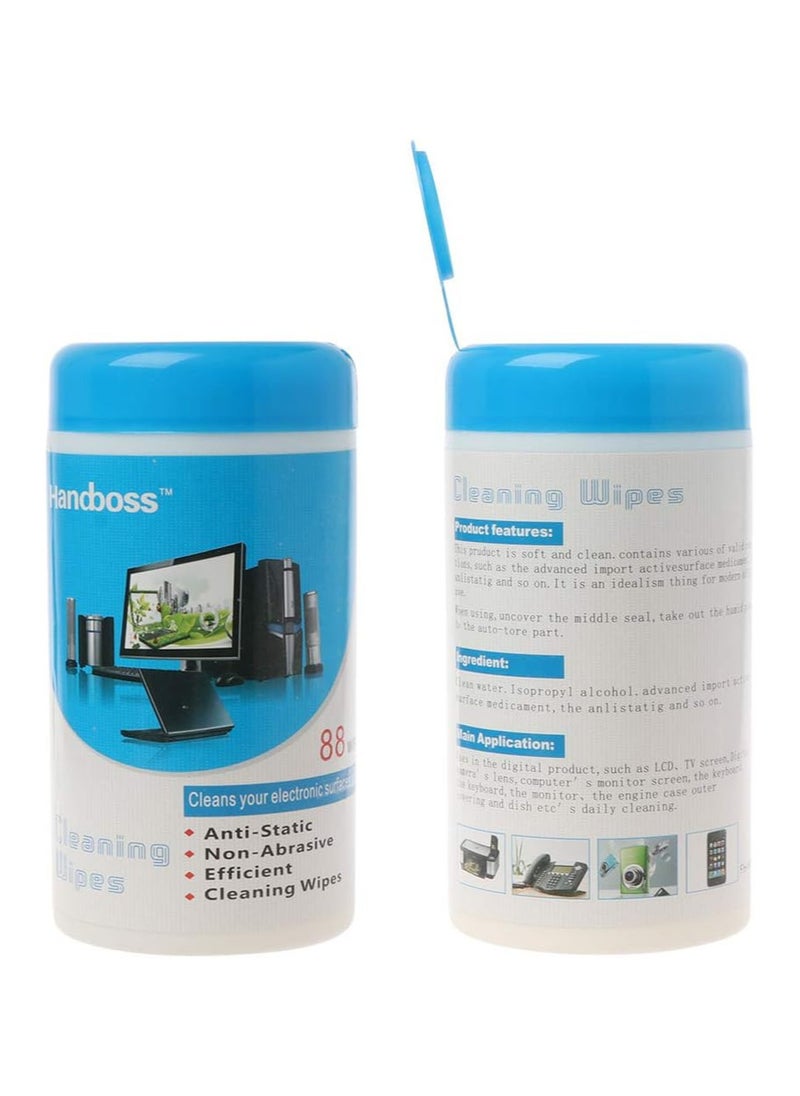 Handboss Screen Cleaning Wipes – Pre-Moistened Wet Wipes for Laptop, LED, LCD, TV Monitor, iPad & Smartphone | Streak-Free & Anti-Static Electronic Screen Cleaner | Portable & Travel-Friendly  - Image 1
