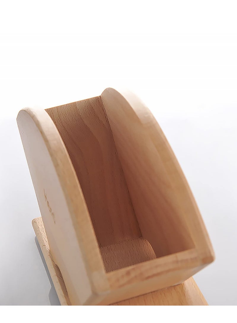 زيروهيرو حامل ورق فلتر القهوة من زيرو هيرو، حامل فلتر ورق قهوة خشبي، منظم حامل الفلاتر - مادة خشب الزان - Image 2