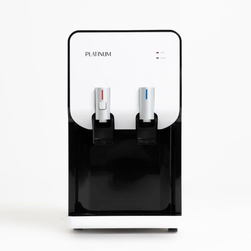 Platinum موزع مياه ميني بلاتينيوم 85 واط - ساخن وبارد، أبيض وأسود - Image 1