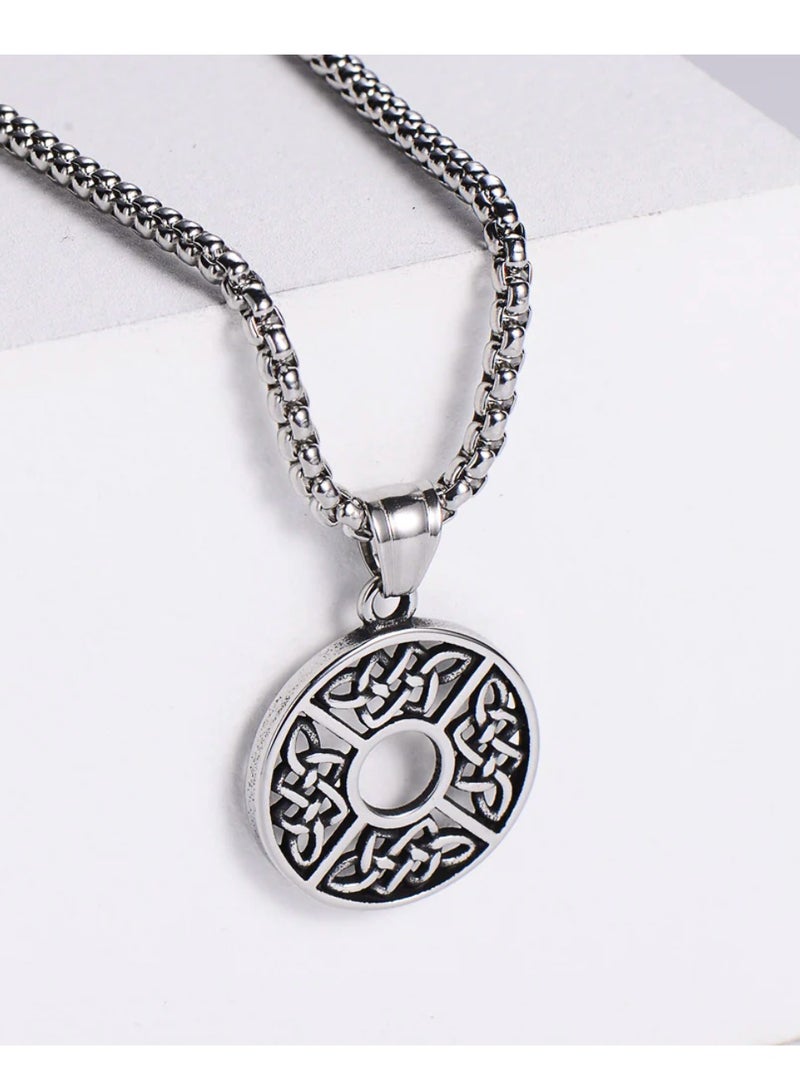 IronBrut Men's necklace "Celtic Knot", IronBrut, stainless steel pendant with chain, perfect men's gift, with branded gift pouch - Image 1