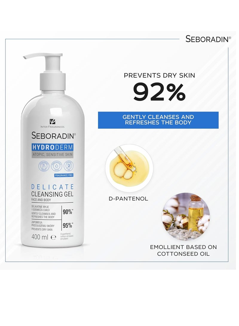 Seboradin Hydroderm Delicate Cleansing gel 400 ML - Image 2