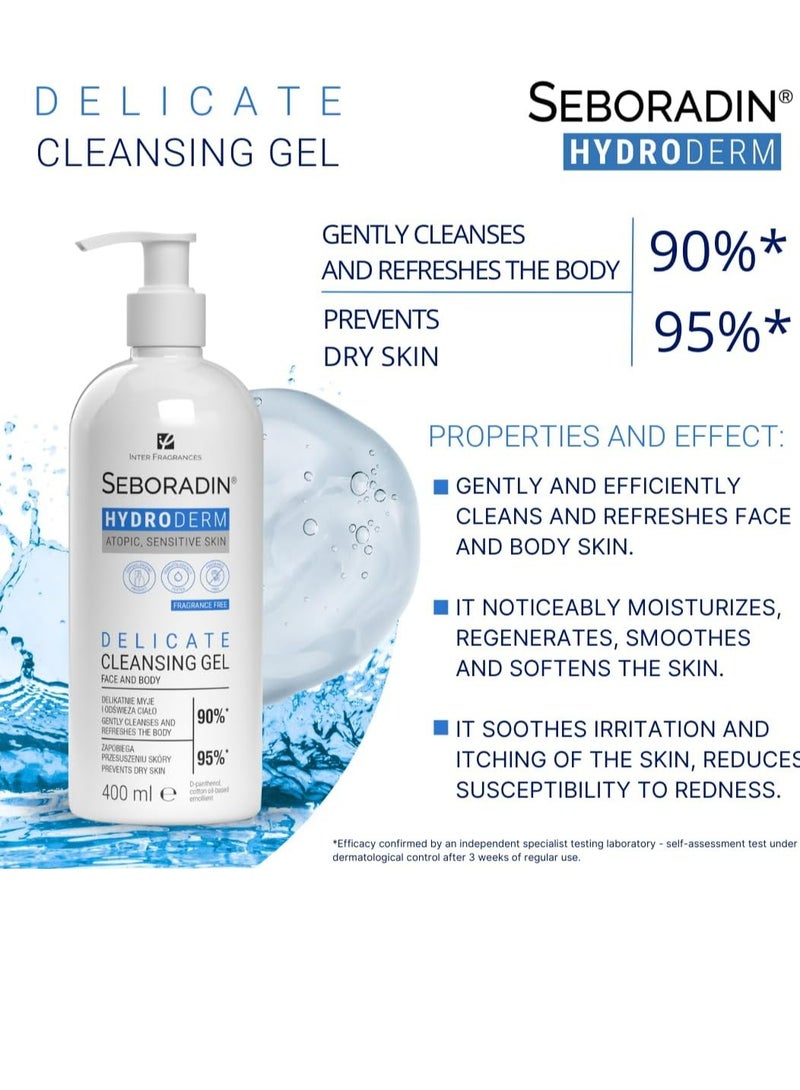 Seboradin Hydroderm Delicate Cleansing gel 400 ML - Image 3