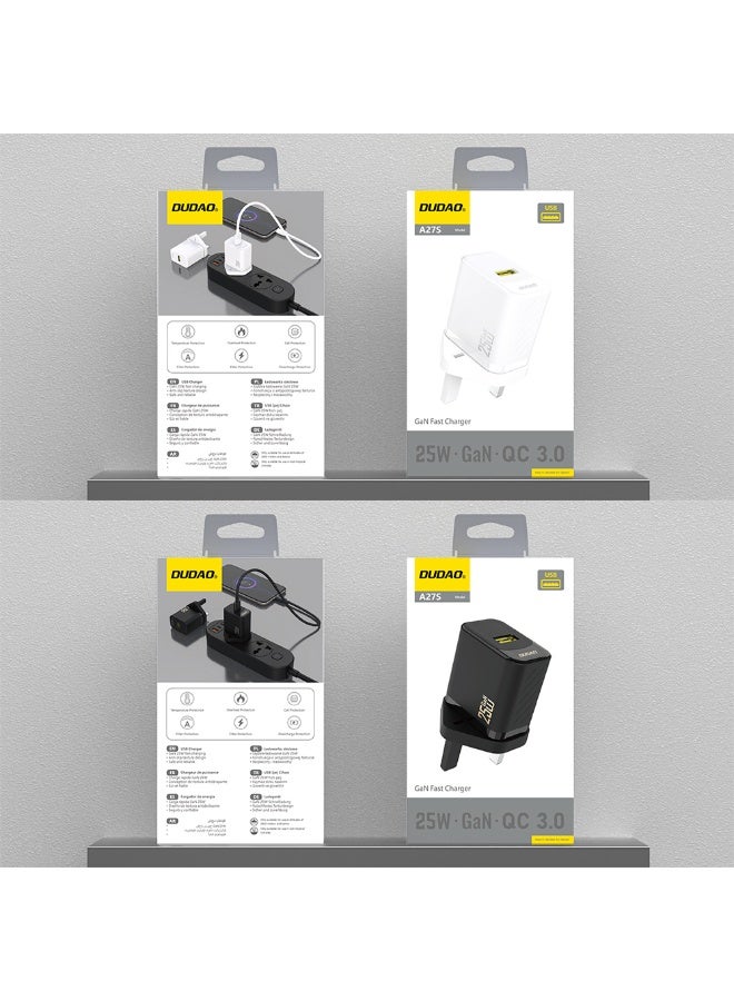 DUDAO A27SUK-B 25W USB-A CHARGER ONLY - Image 2