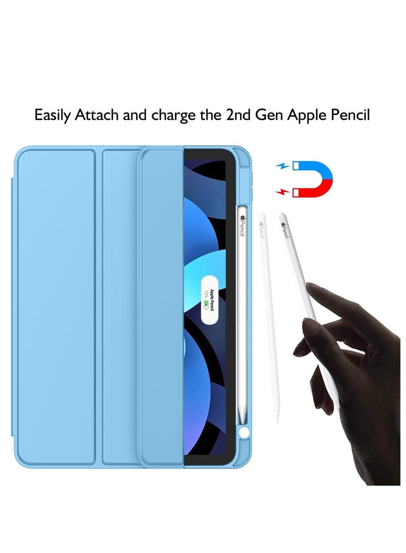 ELTRAZONE Vibrant Azure Blue iPad Air Case (11-Inch, 2024) – Compatible with 4th, 5th, and 6th Gen, Smart Cover with Touch ID & Auto Wake/Sleep - Image 2