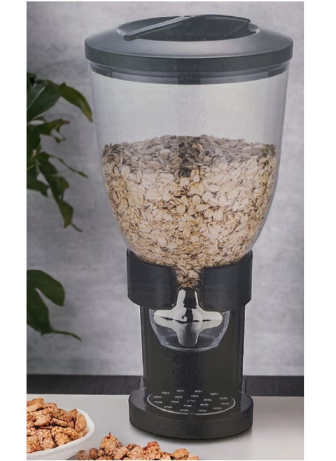 Honey Can Do Dry Food Dispenser, Single Control, Black 17.5 oz