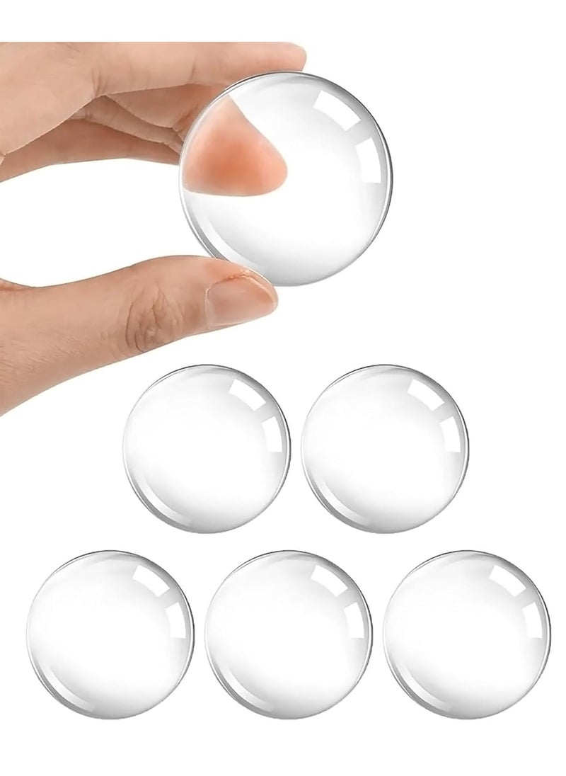 GLUN GLUN Clear Rubber Door Bumper Stopers Wall Protector 6Piece Pack Self Adhesive Door Handle Knob Wall Shield Bumper Guard for Wall  - Image 1