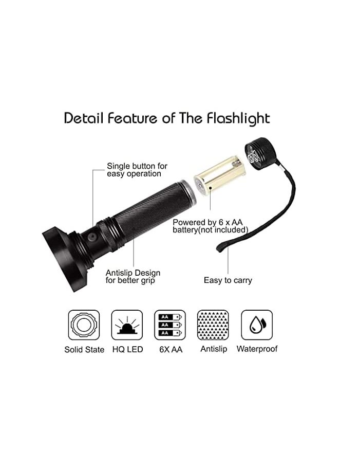 PROMASS promass UV Flashlight Black Light, 100 LED 395nm Blacklight Pet Urine Detector for Pet Urine Detection, Scorpion, Resin Curing, Bed Bug, Nails  - Image 2