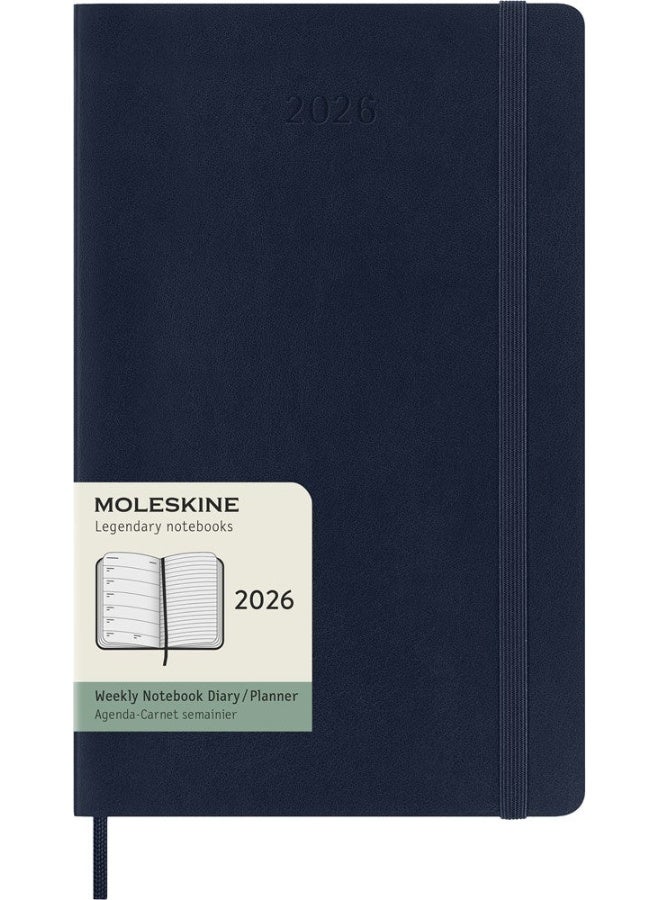 Moleskine: 12M Weekly Notebook Large Sapphire Blue Soft