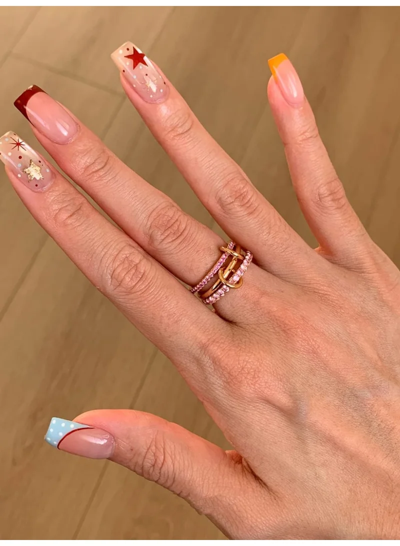 Sosha Elegance  Ombré Pink Pavé Interlocking Ring for Women | Best Price UAE