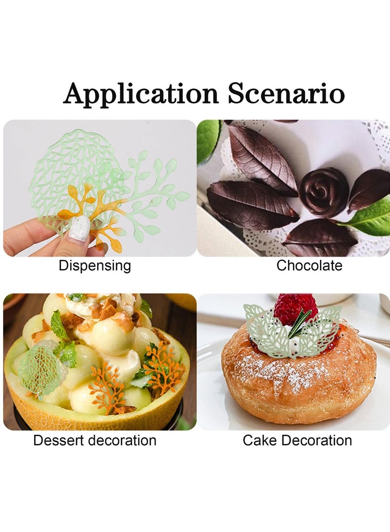 SUNSAR 2Pcs Leaves Shape Silicone Mold, Cake Candy Baking Decorating Tools, Used for Shaping Melted Sugar Paste, Chocolate, Fondant, Butter, Soap DIY Craft - Image 3