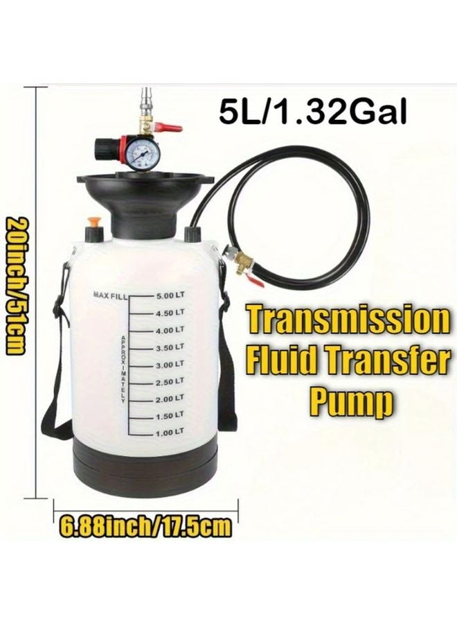 مضخة تفريغ زيت هوائية أوتوماتيكية لسائل الزيت 5 لتر (1/32 جالون) مكثفة للتعبيئة السريعة - Image 3