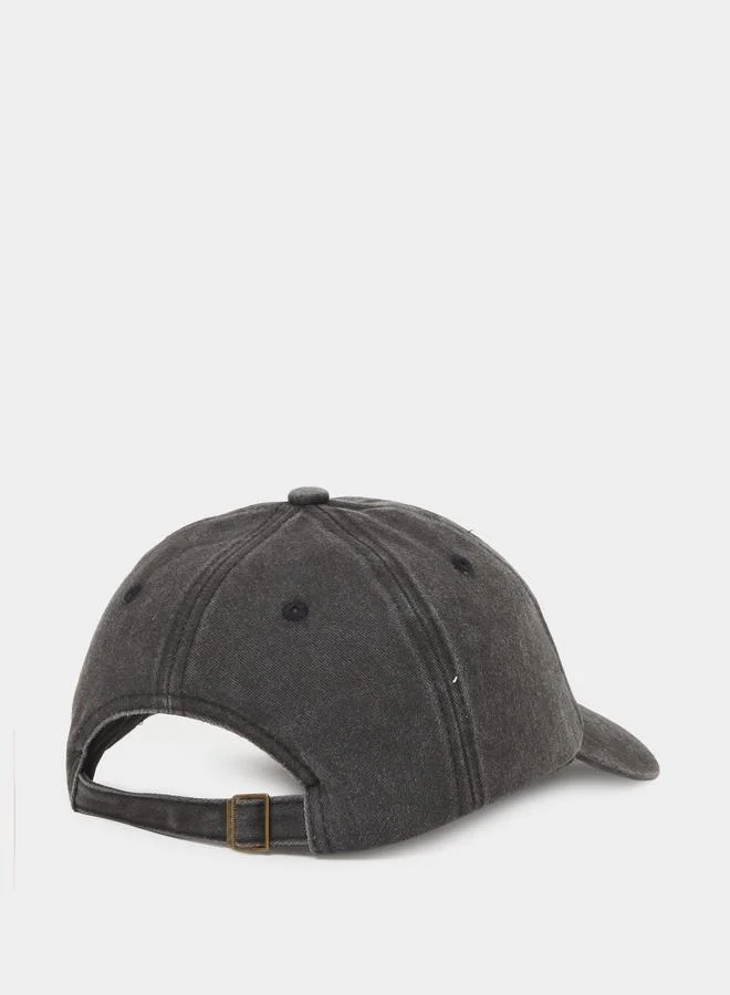 Styli Charcoal Slogan Embroidered Baseball Cap