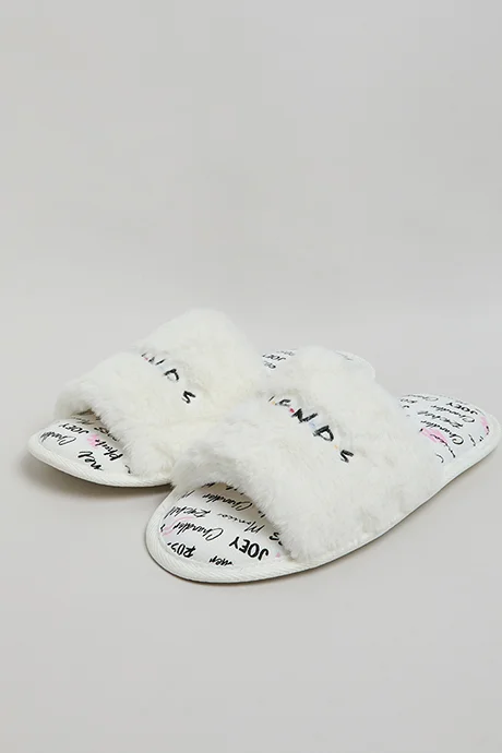 أر أند بي Furry Bedroom Slippers