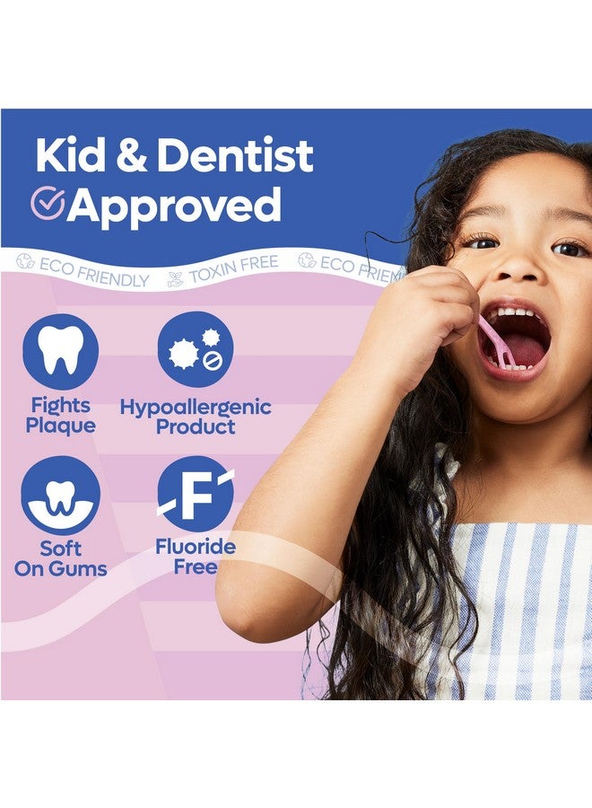 SmartLifeco Biodegradable Kids Flossers - Unflavored Dental Floss Picks for Children | Fluoride & Plant Based | Natural Fun Animal Flossing Sticks for Toddlers Teeth | Eco Friendly Compostable, 200pk - Image 5