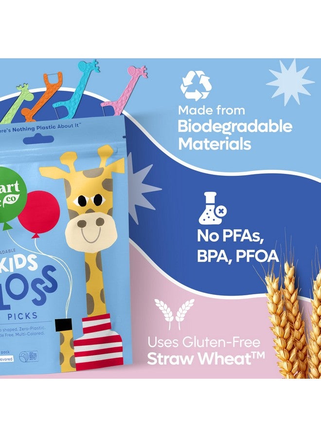 SmartLifeco Biodegradable Kids Flossers - Unflavored Dental Floss Picks for Children | Fluoride & Plant Based | Natural Fun Animal Flossing Sticks for Toddlers Teeth | Eco Friendly Compostable, 200pk - Image 4