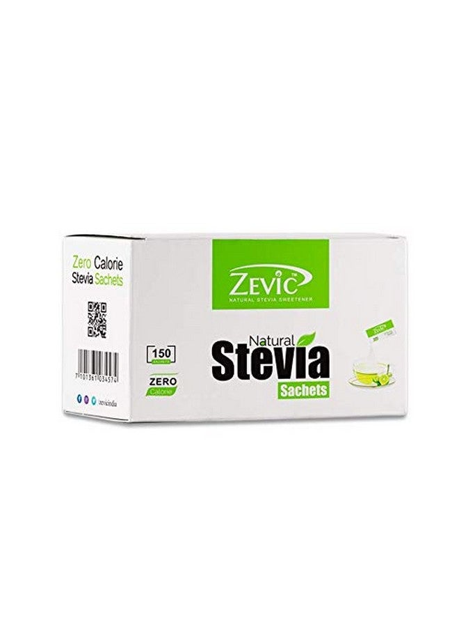 ZEVIC Sugarfree 100% Natural Stevia Zero Calorie Sachets (150 * 4) - 600, Super Saver Pack - Image 2