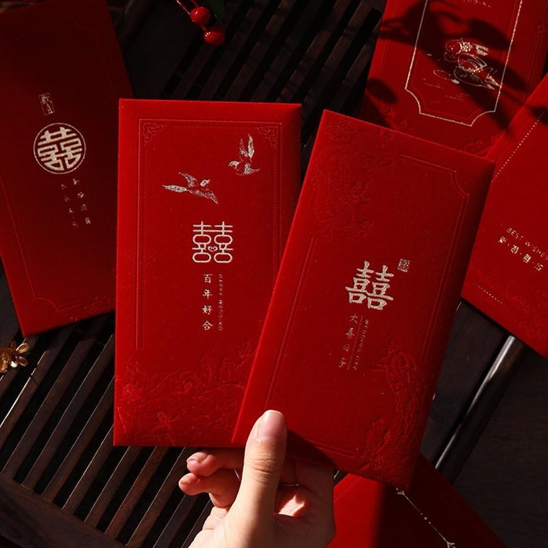 MOLILEAF Red Envelopes with Chinese xi Characters, Hongbao Red Packets Money Envelopes for Wedding - Image 4