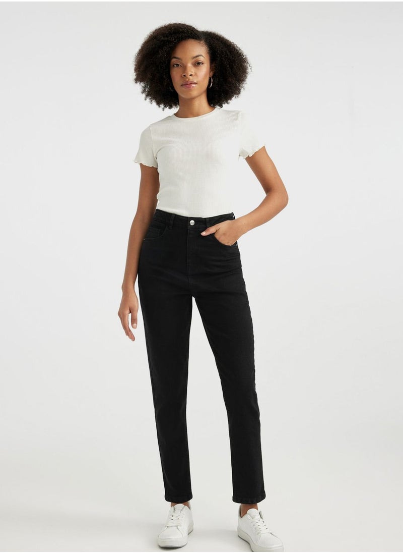 DeFacto - Woman Fitted Short Sleeve T-Shirt - Image 1