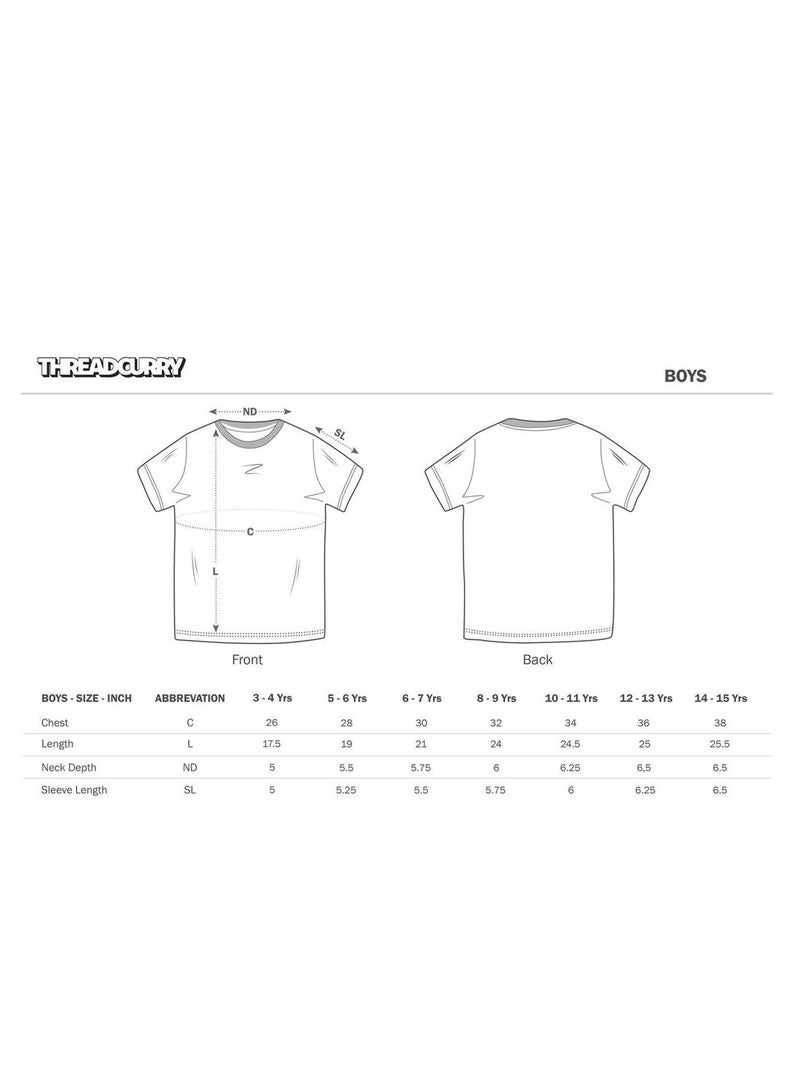 THREADCURRY THREADCURRY Creative Modern Pattern Abstract Cotton Graphic Printed Tshirt for Boys  - Image 3
