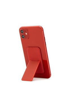 HANDL Solid Mobile Stand Phone Grip, Pairs with Any Smart Phone, Multi-functional Kickstand, Compatible with Wireless Charging, Phone grip and Stand - Red  - Image 4