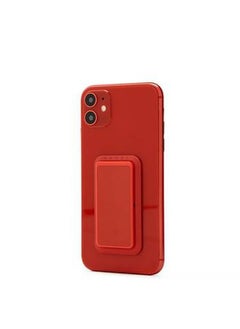HANDL Solid Mobile Stand Phone Grip, Pairs with Any Smart Phone, Multi-functional Kickstand, Compatible with Wireless Charging, Phone grip and Stand - Red  - Image 5