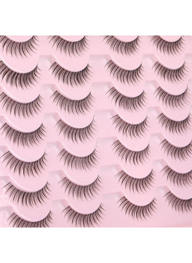 Eyelashes Wispy 10Mm False Lashes Natural Look Fluffy 3D Mink Lashes Short Strip Lashes Pack - pzsku/Z14A8DE094BF8B13BD3FDZ/45/_/1719251550/217a1d71-0630-46e0-b98b-93e85381e8a1