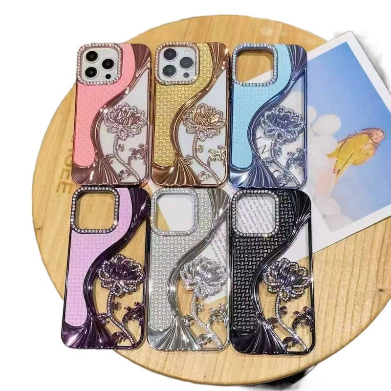 غطاء واقي لـ iPhone 14 / 14 Plus / 14 Pro / 14 Pro Max مع حماية من السقوط وحامل قائم مع مقاوم للصدمات مع مغناطيس قوي مع قبضة مضادة للانزلاق باللون Gold مضاد للانزلاق مغناطيسي بوظي. - Layan Lure - Image 1