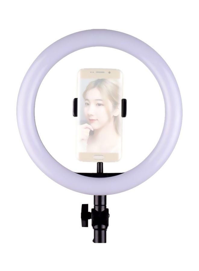 docooler LED Ring Light Photography With Flexible Phone Holder White/Black - Image 2