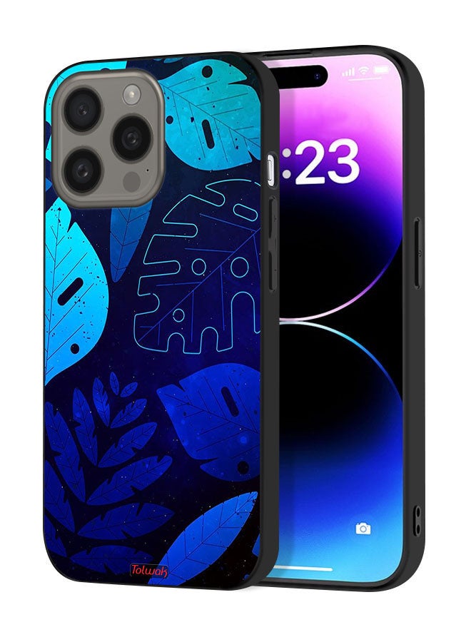 Tolwak Apple iPhone 15 Pro Max Protective Case Cover Leaves Pattern - Image 1