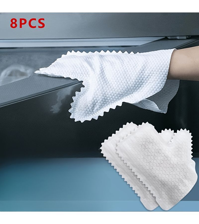 8 PCS Microfiber Electrostatic Dusting Gloves Wet Dry Dual Use Duster Mitts For Kitchen Car Window Cleaning - Image 3