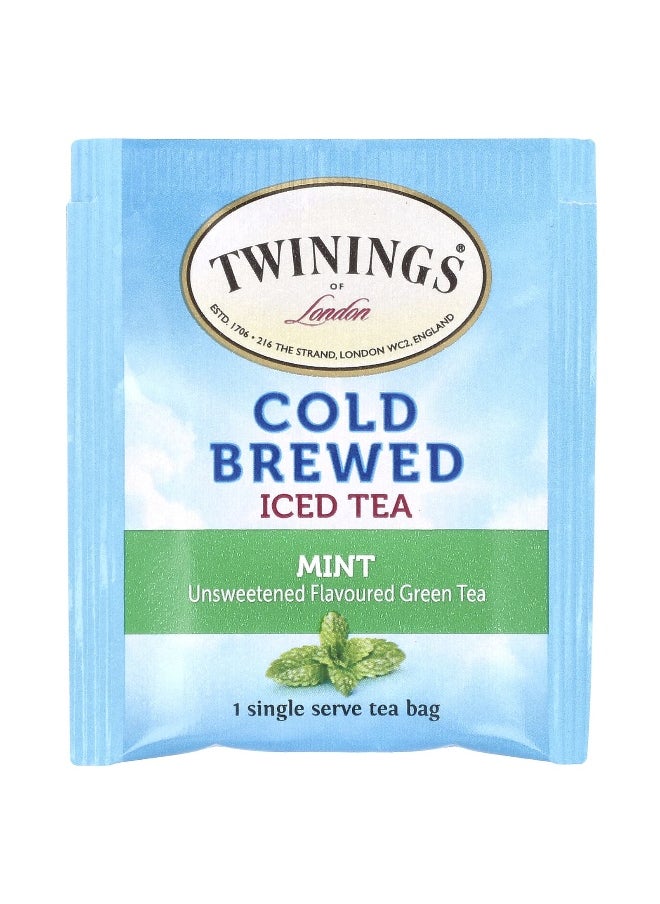 Twining's Twinings, Cold Brewed Iced Tea, Green Tea, Unsweetened, Mint, 20 Single Serve Tea Bags, 1.41 oz (40 g)  - Image 3