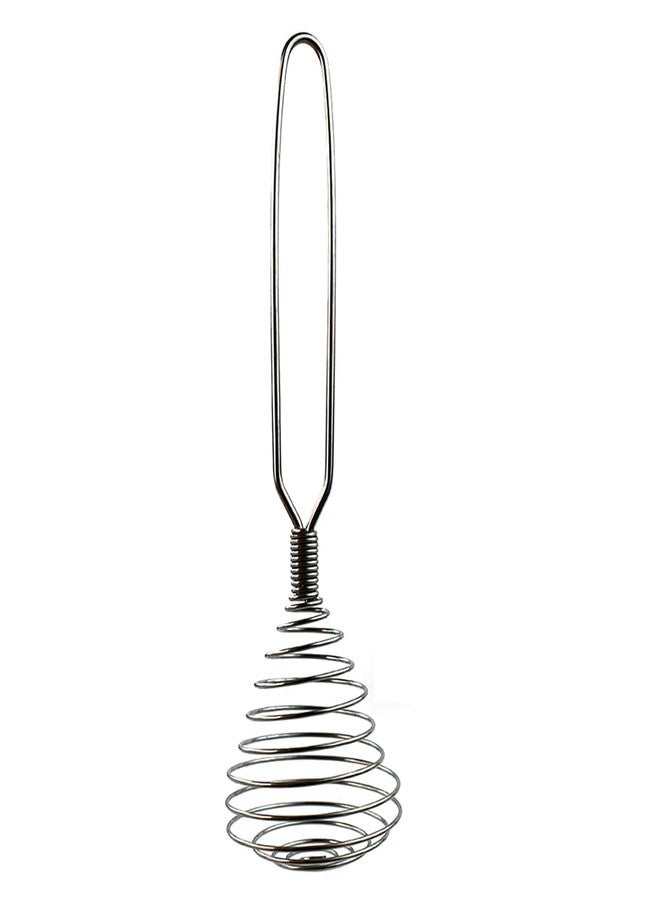 GONIPIMI 1 Pcs 8 Inch Stainless Steel Spring Whisk Mini French Spring Coil Whisks Egg Whisk Wire Whip Cream Beater Kitchen Utensils for Stirring, Baking and Cooking (Silver) - Image 1