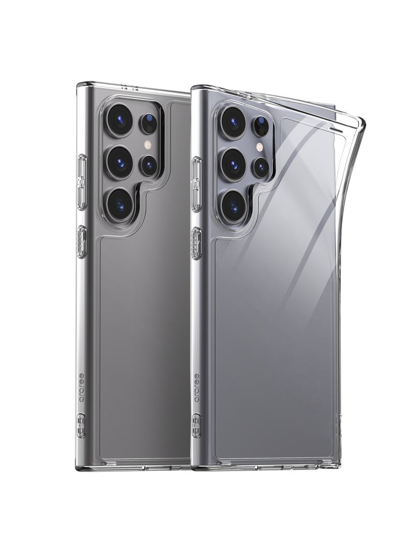 araree araree FLEXIELD Designed for Samsung Galaxy S24 Ultra Case, Anti-Yellowing TPU Protection Cover Compatible with Samsung Galaxy S24 Ultra, Scratchproof Slim Transparent Protective Case - (Clear) - Image 1