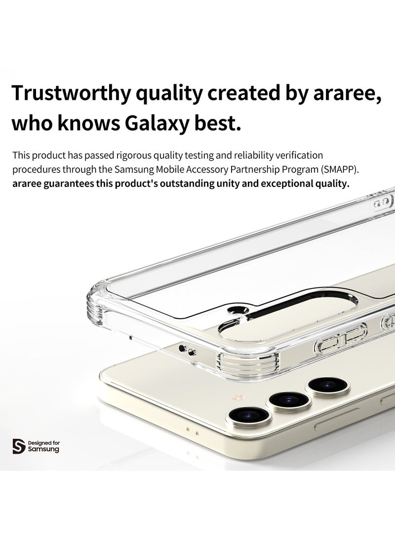 araree araree FLEXIELD Designed for Samsung Galaxy S24 Ultra Case, Anti-Yellowing TPU Protection Cover Compatible with Samsung Galaxy S24 Ultra, Scratchproof Slim Transparent Protective Case - (Clear) - Image 5