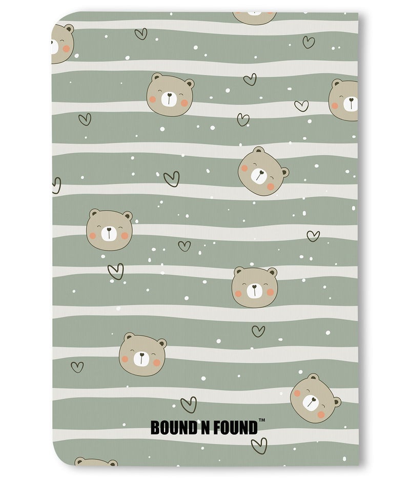 BOUND N FOUND 100 GSM A5 Dot Grid Notebook: 160 Pages, Journal Diary (Cute Bear) - Image 5