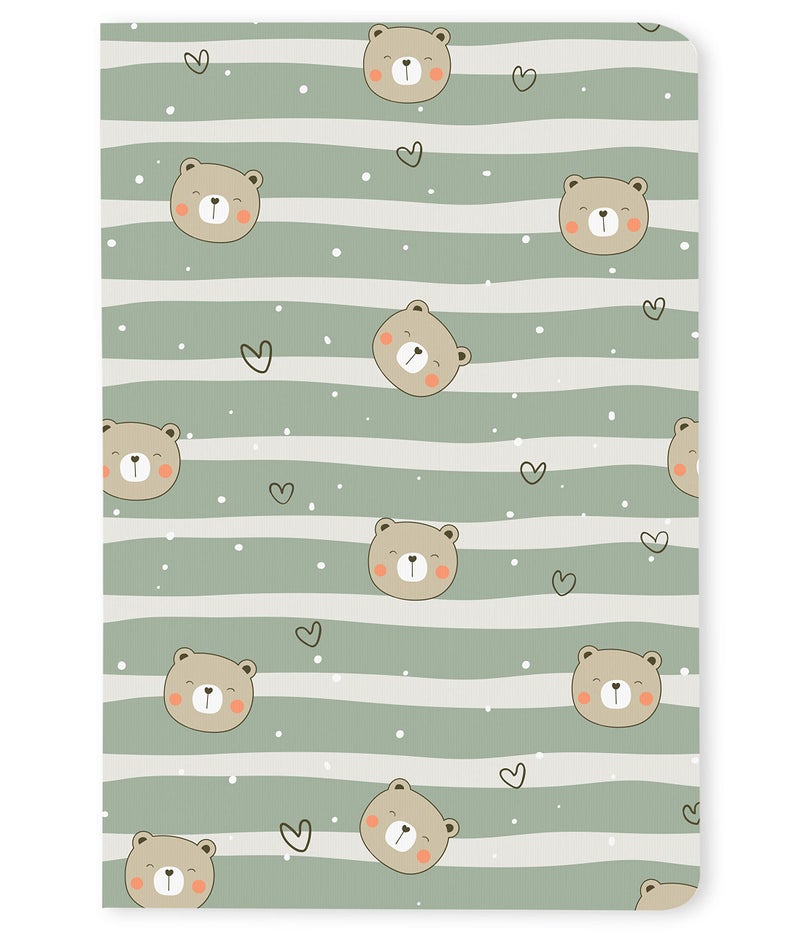 BOUND N FOUND 100 GSM A5 Dot Grid Notebook: 160 Pages, Journal Diary (Cute Bear) - Image 1