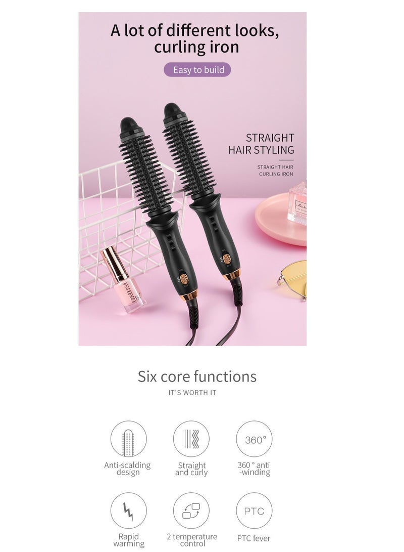 3-in-1 heating comb, 25cm curly and straight hair comb - Image 2