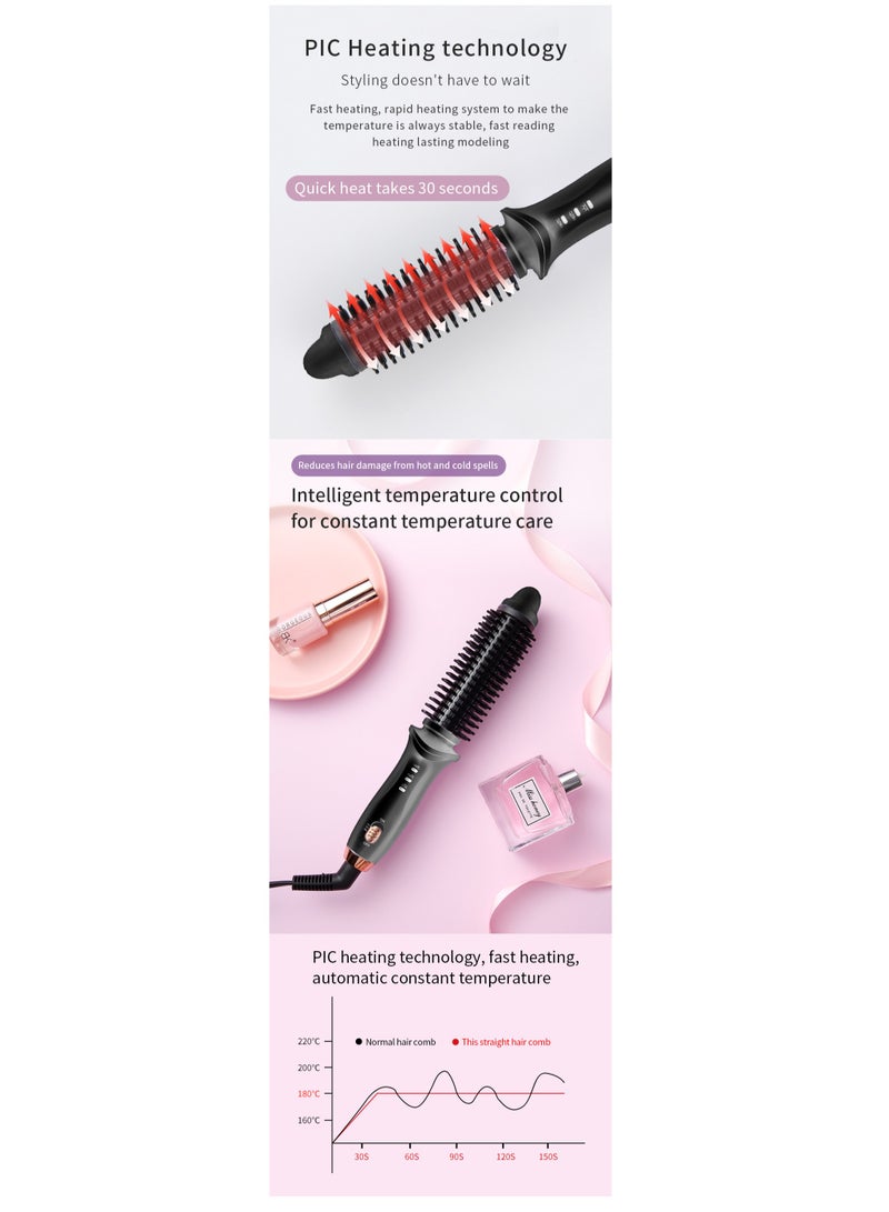 3-in-1 heating comb, 25cm curly and straight hair comb - Image 4