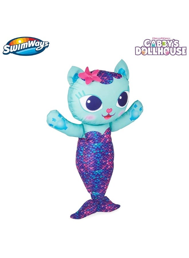 SwimWays Swimways Gabbyâ€™s Dollhouse Mercat Swim Huggable, Gabbyâ€™s Dollhouse Toys, Bath Toys & Beach Toys, Floating Water Stuffed Animal for Kids Aged 1 & Up  - Image 1