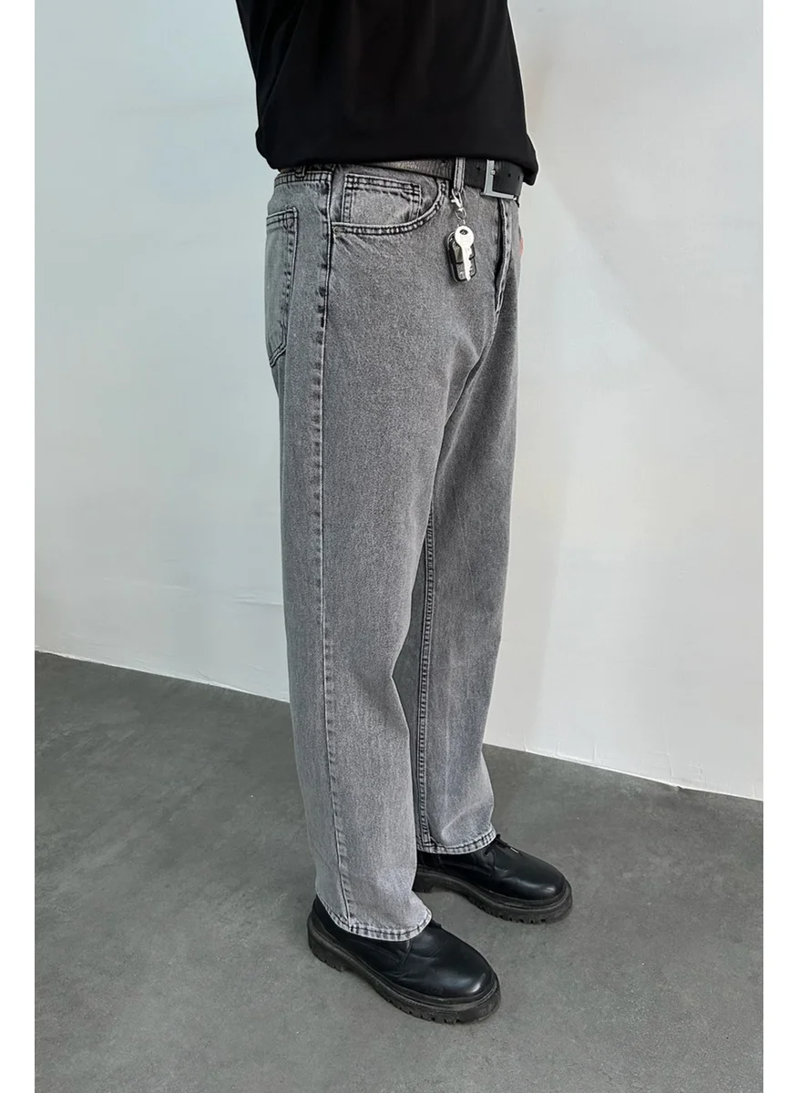 هايمان Men's Baggy Jean Trousers