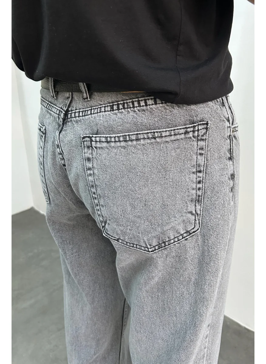 هايمان Men's Baggy Jean Trousers