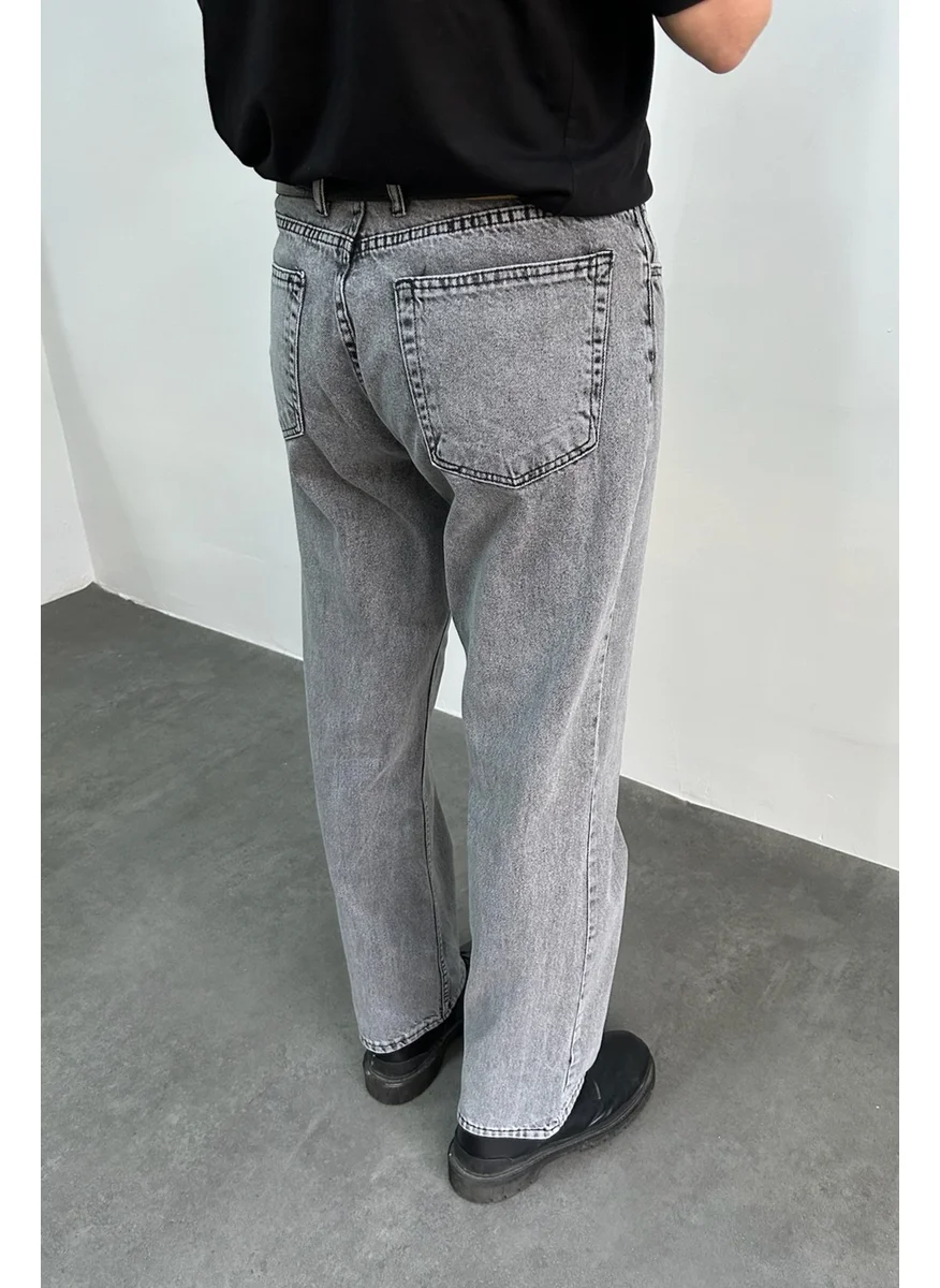 هايمان Men's Baggy Jean Trousers