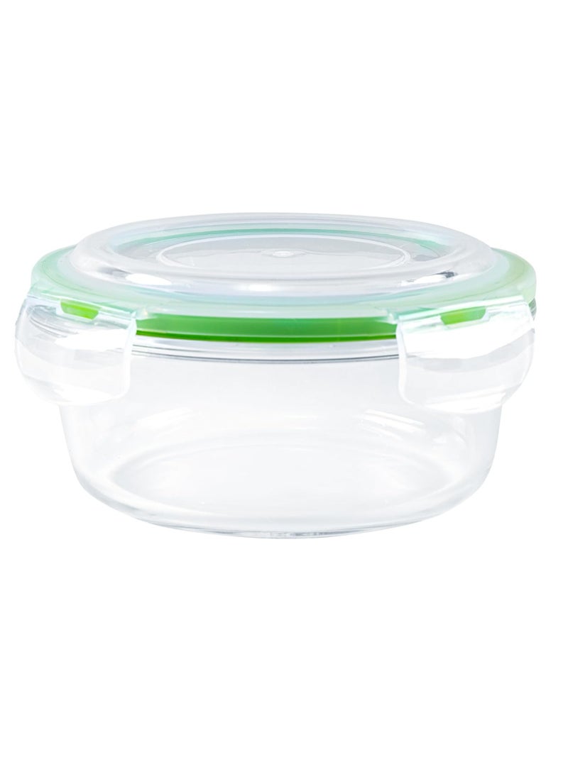 Raxoom BRS Round Glass Airtight Container 400ML - Image 1