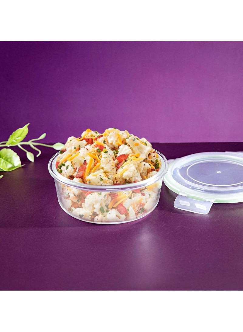 Raxoom BRS Round Glass Airtight Container 400ML - Image 2